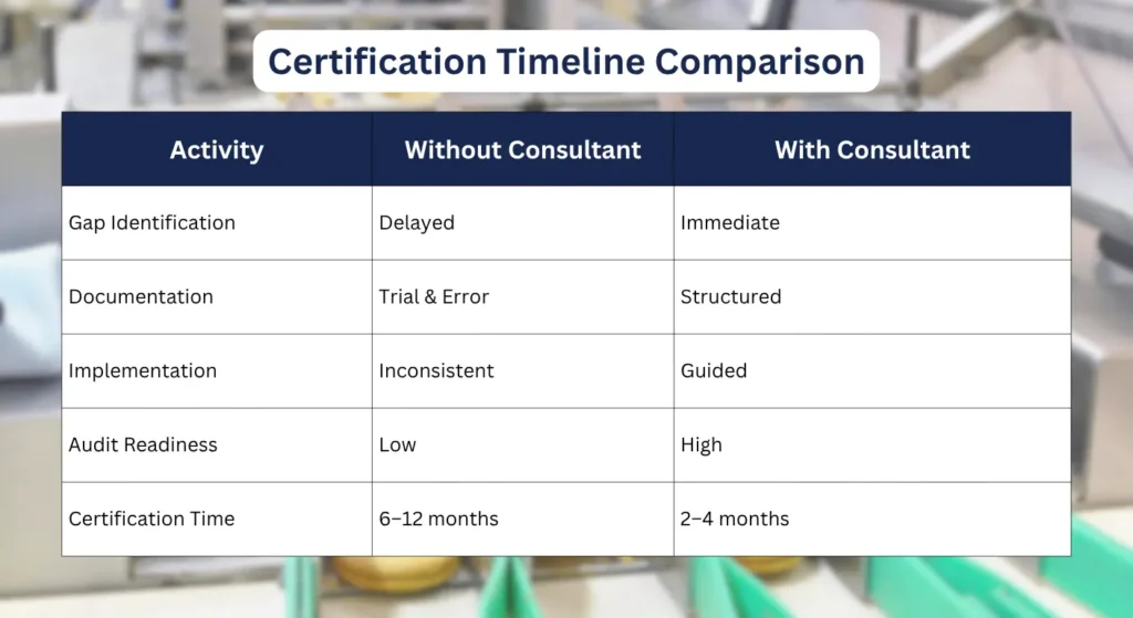 Accelerating Certification, Export Approval & Sustainability Compliance for a Food Business