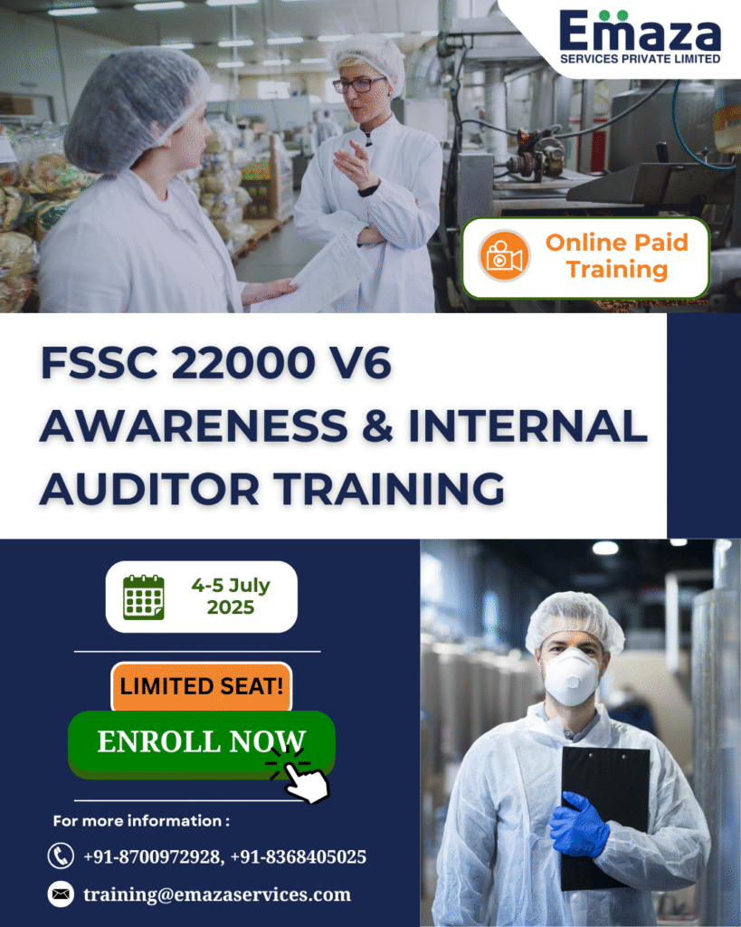 FSSC 22000 V6 Awareness & Internal Auditor Training