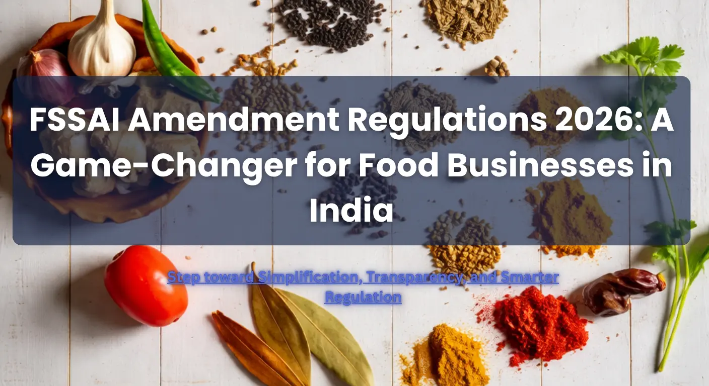 FSSAI Amendment Regulations 2026: A Game-Changer for Food Businesses in India